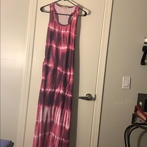 Violet lights long dress